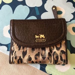 Coach Leopard Print Wallet NWOT